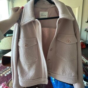 Pink Aritzia cropped jacket